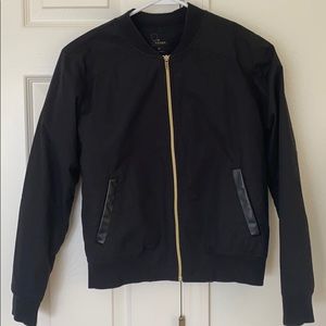 Black bomber jacket